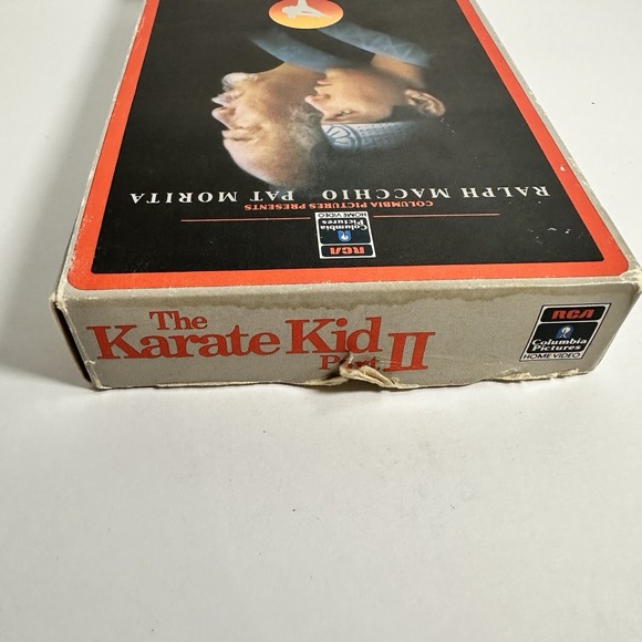 The Karate Kid Part II 2 VHS 1986 RCA Side Loaded Ralph Macchio Pat Morita Movie - Picture 5 of 11